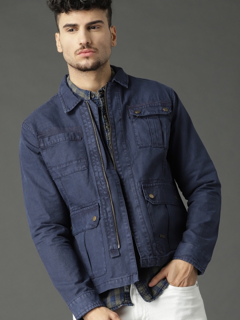 

Roadster Fast and Furious Men Blue Solid Denim Jacket