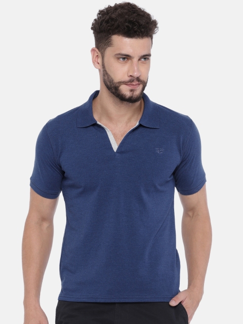 

Sports52 wear Men Blue Solid Polo T-shirt