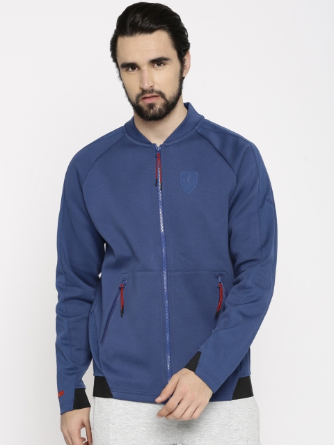 

Puma Men Blue Solid Ferrari Sweat Sporty Jacket