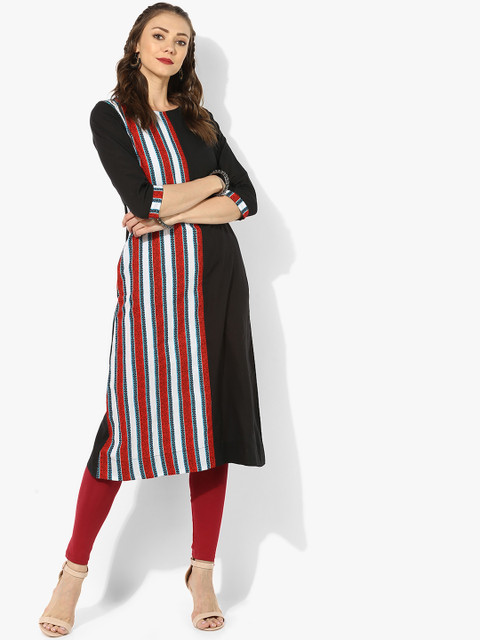 

Sangria Women Multicoloured Printed Straight Kurta, Multi