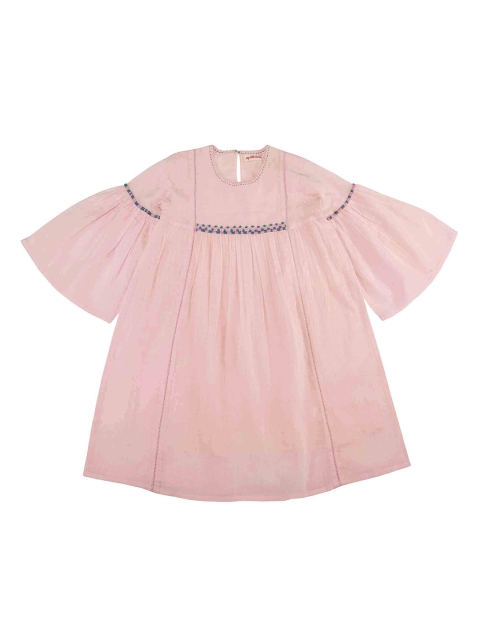 

My Little Lambs Girls Pink Solid Empire Dress