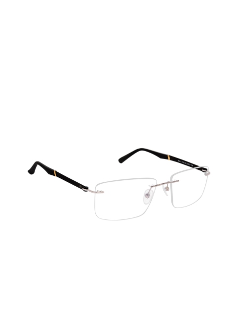 

David Blake Unisex Black Solid Rimless Rectangle Frames LCEWDB1540LIAN8541