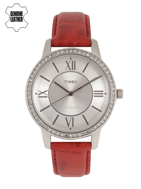

Timex Women Silver-Toned Analogue Watch TW000Y804