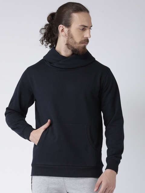 

GRIFFEL Men Navy Blue Solid Sweatshirt