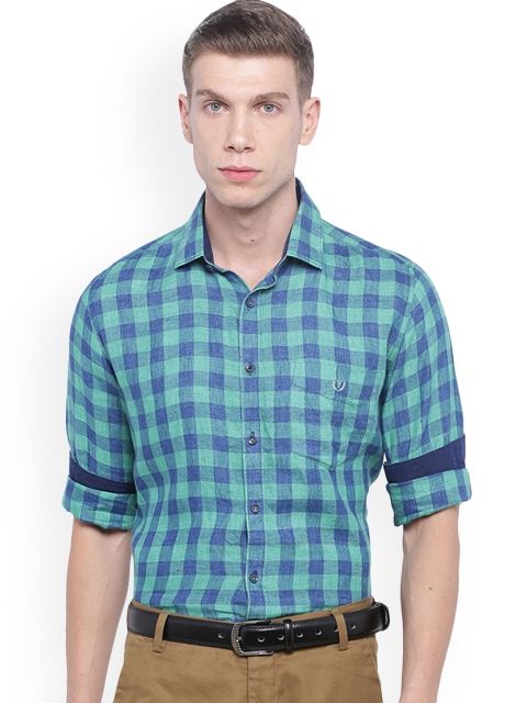 

Van Heusen Sport Men Blue Slim Fit Checked Casual Shirt