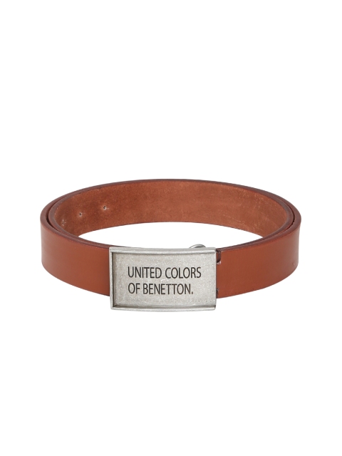 

United Colors of Benetton Men Brown Solid Belt