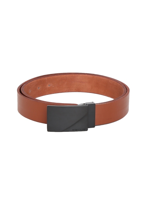 

United Colors of Benetton Men Tan Solid Belt