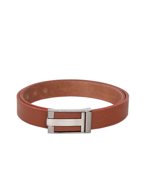 

United Colors of Benetton Men Tan Textured Belt