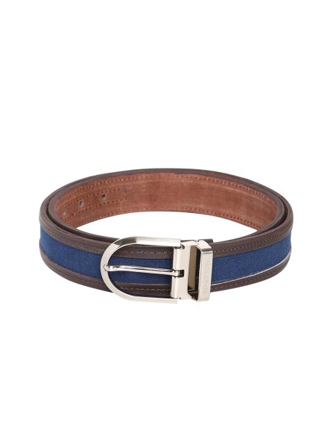 

United Colors of Benetton Men Brown & Blue Textured Belt