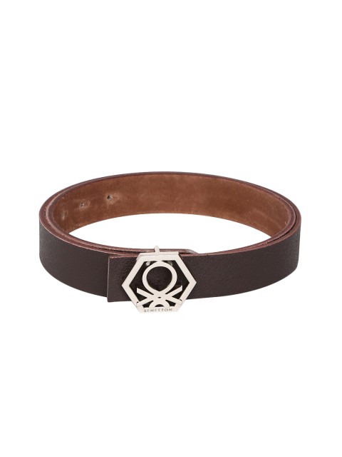 

United Colors of Benetton Men Brown Solid Belt