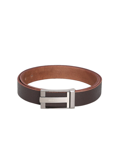 

United Colors of Benetton Men Brown Solid Belt