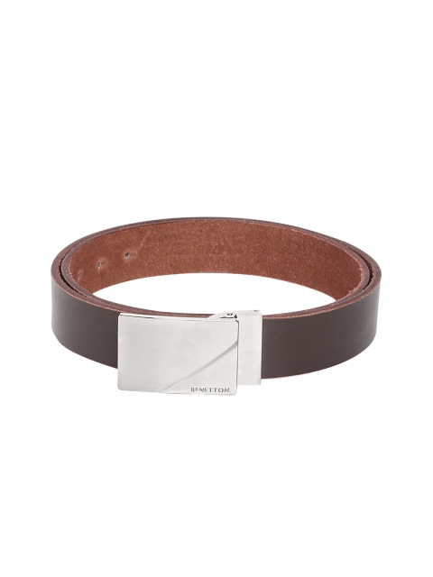 

United Colors of Benetton Men Brown Solid Belt
