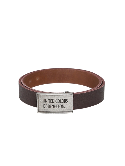 

United Colors of Benetton Men Brown Solid Belt