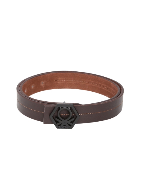 

United Colors of Benetton Men Coffee Brown Solid Belt