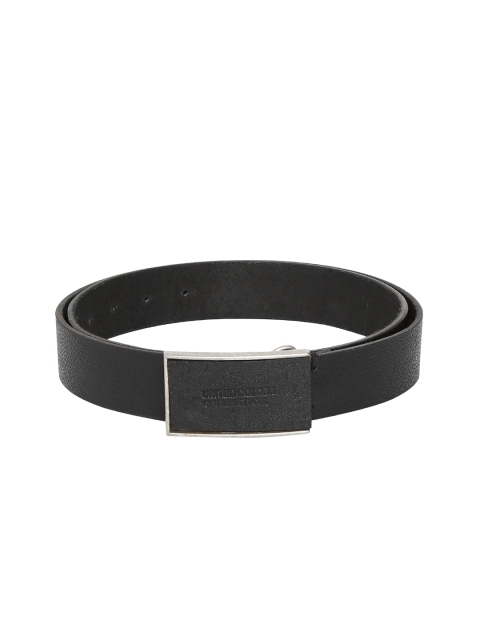 

United Colors of Benetton Men Black Textured Belt