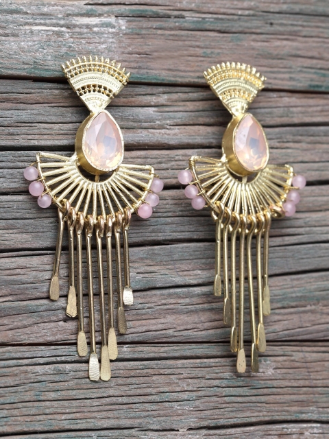 

DIVA WALK Gold-Toned Spiked Drop Earrings