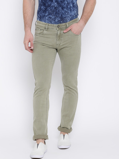 

Duke Men Beige Slim Fit Mid-Rise Clean Look Jeans