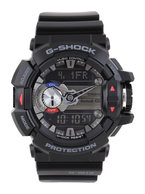 

CASIO G-SHOCK Men Black Analogue & Digital Smart Watches (G556) GBA-400-1ADR