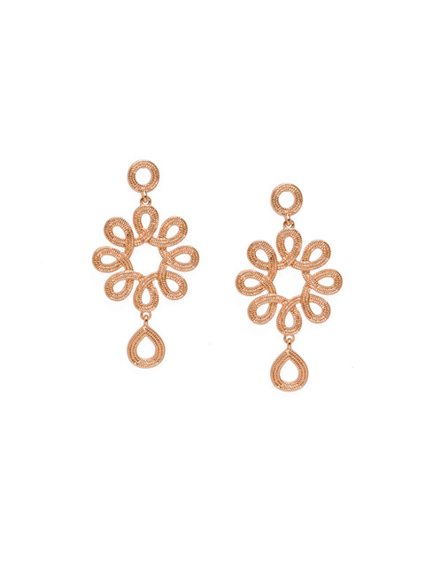 

Pipa Bella Gold-Toned Floral Drop Earrings