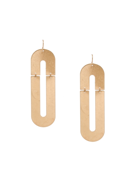 

Pipa Bella Gold-Toned Oval Drop Earrings
