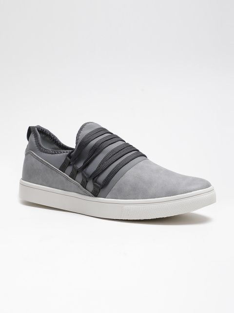 

LOCOMOTIVE Men Grey Slip-On Sneakers