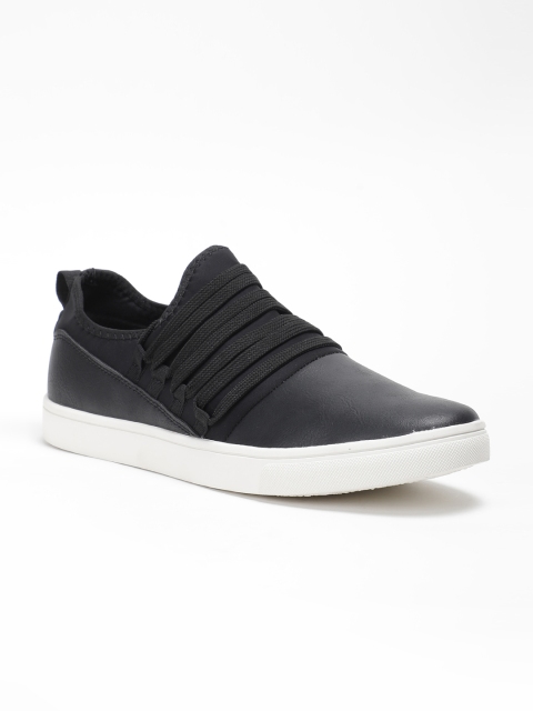 

LOCOMOTIVE Men Black Slip-On Sneakers