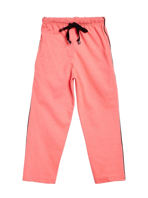 

VIMAL JONNEY Girls Peach Solid Track Pants