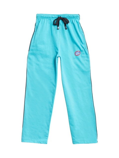 

VIMAL JONNEY Girls Blue Solid Slim Fit Trackpants