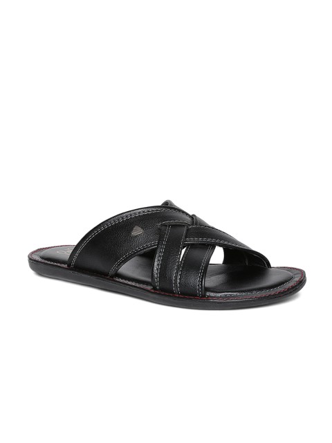 

Duke Men Black Solid Slip-On Flip Flops