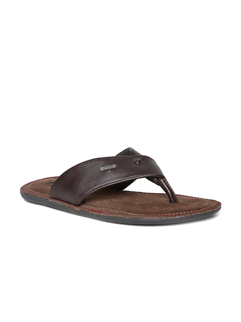 

Duke Men Brown Solid Slip-On Flip Flops