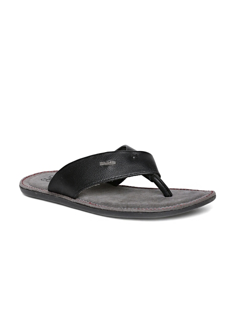 

Duke Men Black Solid Thong Flip-Flops