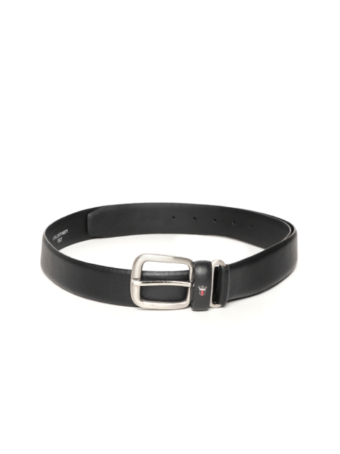 

Louis Philippe Men Black Solid Leather Belt