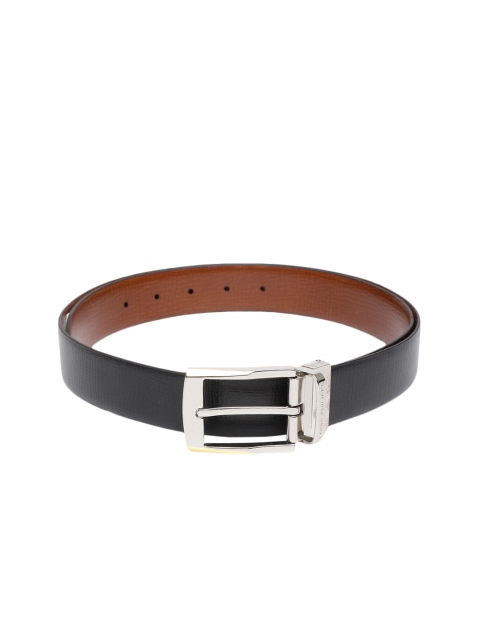 

Louis Philippe Men Black & Tan Textured Belt