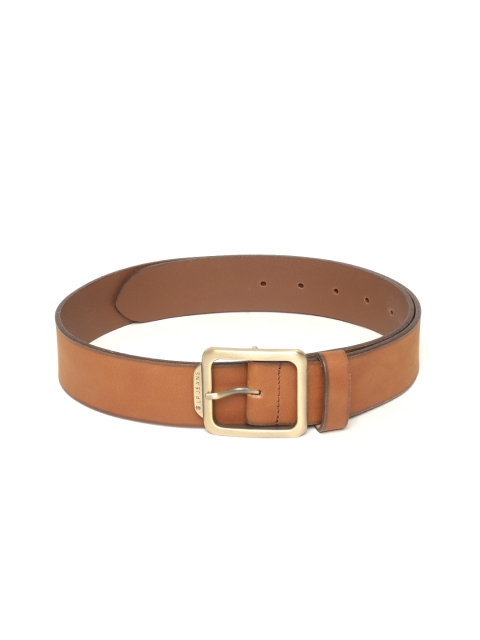 

Louis Philippe Men Tan Brown Solid Formal Leather Belt