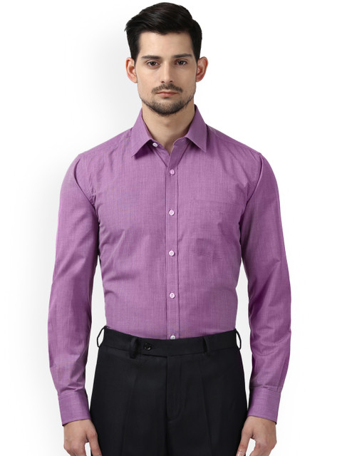 

Next Look Men Purple Slim Fit Solid Formal Shirt