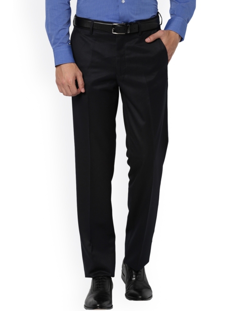 

Van Heusen Men Black Regular Fit Solid Formal Trousers