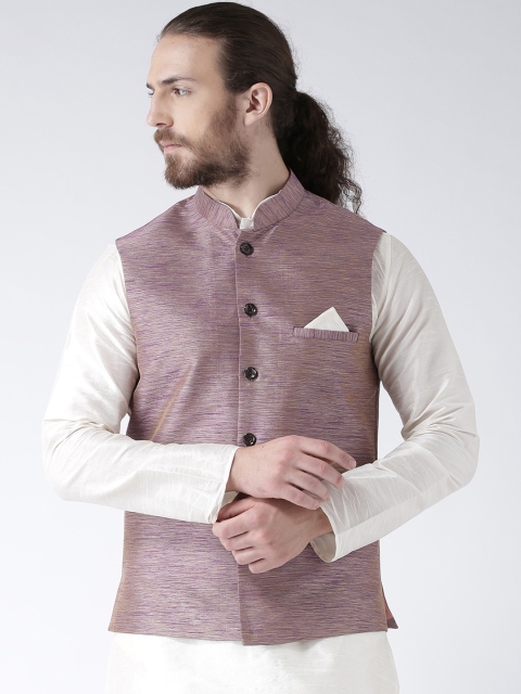 

Deyann Men Purple Nehru Jacket