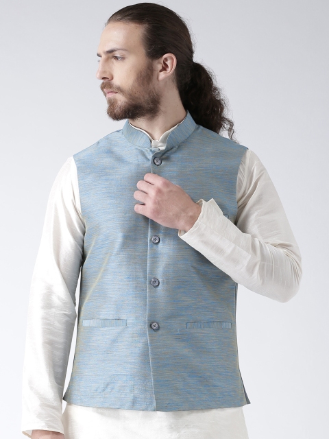 

Deyann Men Blue Nehru Jacket