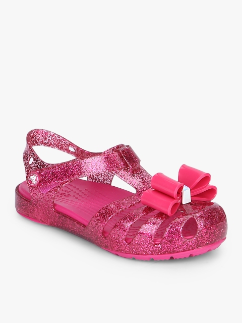 

Crocs Girls Pink Solid Thong Flip-Flops