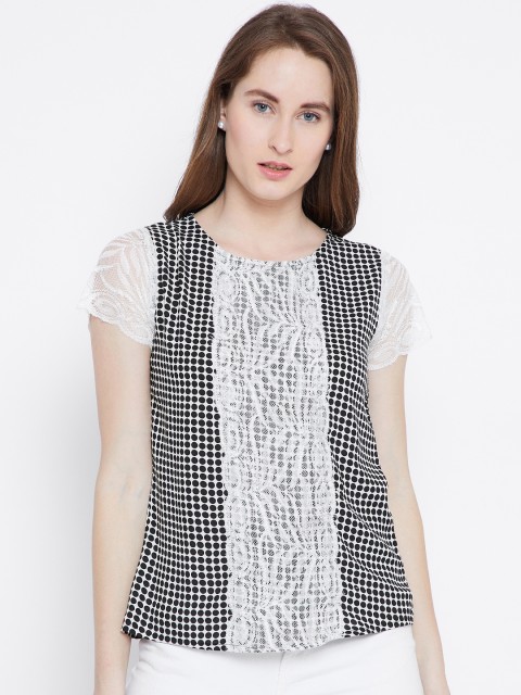 

Ruhaans Women Off-White Printed Top