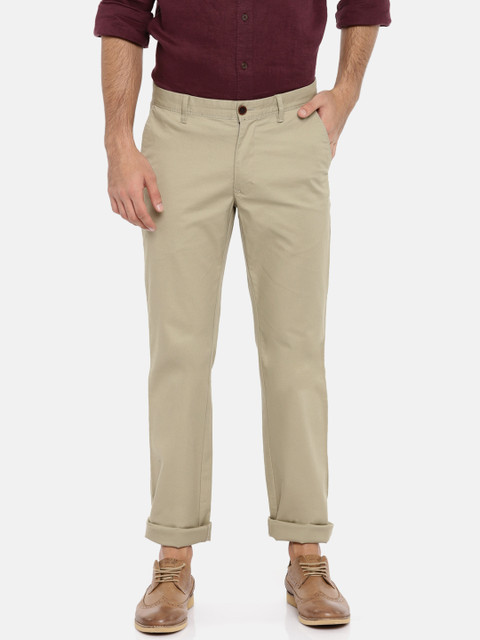 

Indian Terrain Men Grey Kansas Regular Fit Solid Trousers
