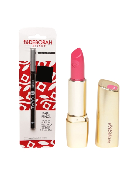 

Deborah Rossetto Milano Fuchsia Bolero Pink Lipstick and Kajal Pencil