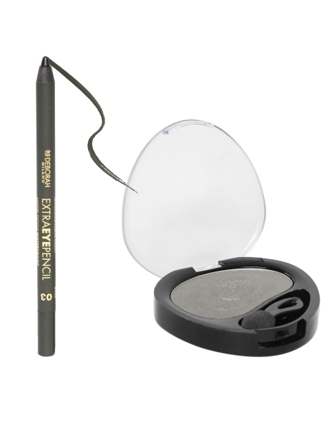 

Deborah Milano Set of Grey Eyeshadow 08 & Dark Green Matita Occhi Eye Pencil 03