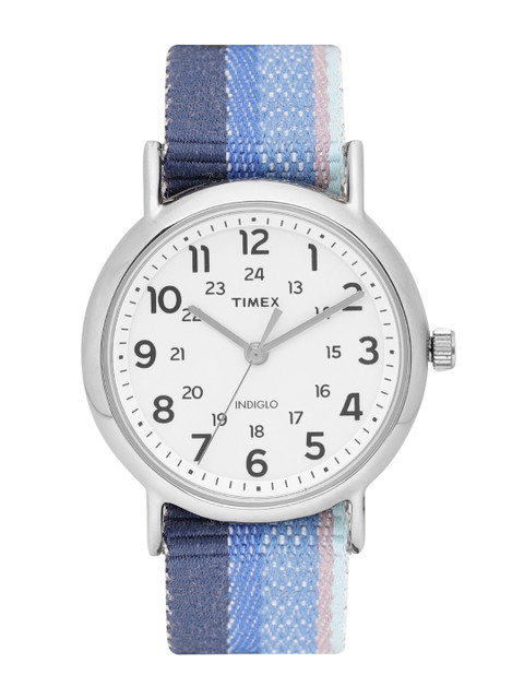 

Timex Unisex White Analogue Watch TW2R10200