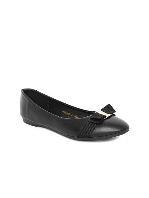 

Allen Solly Women Black Solid Ballerinas with Bow Detail
