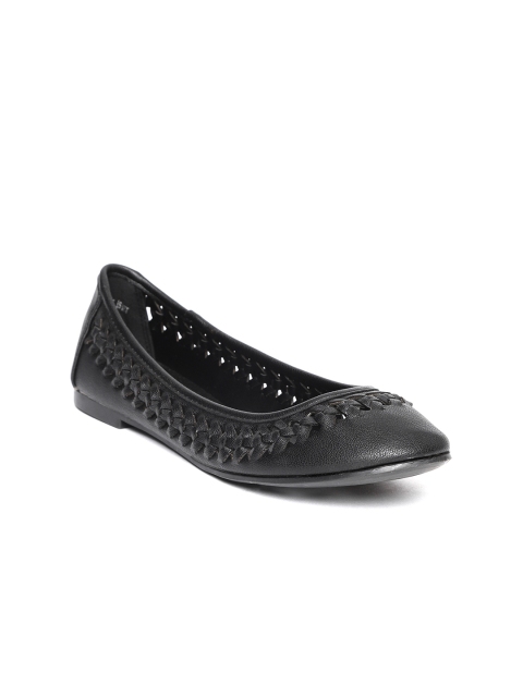 

Allen Solly Women Black Woven Design Ballerinas