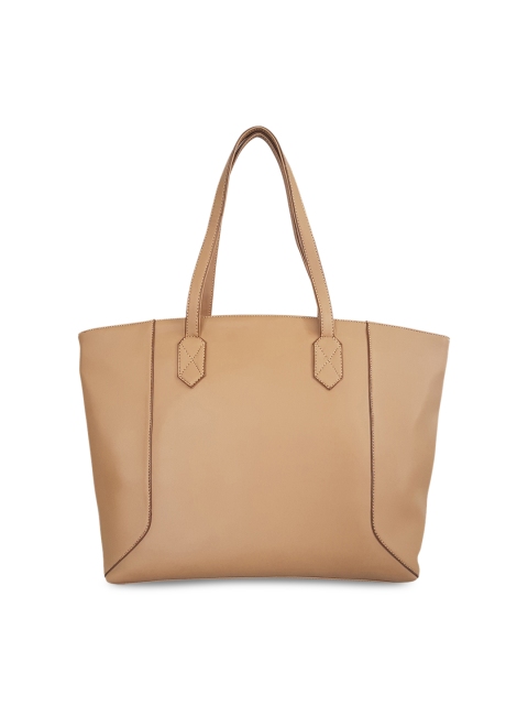 

Toteteca Beige Solid Shoulder Bag