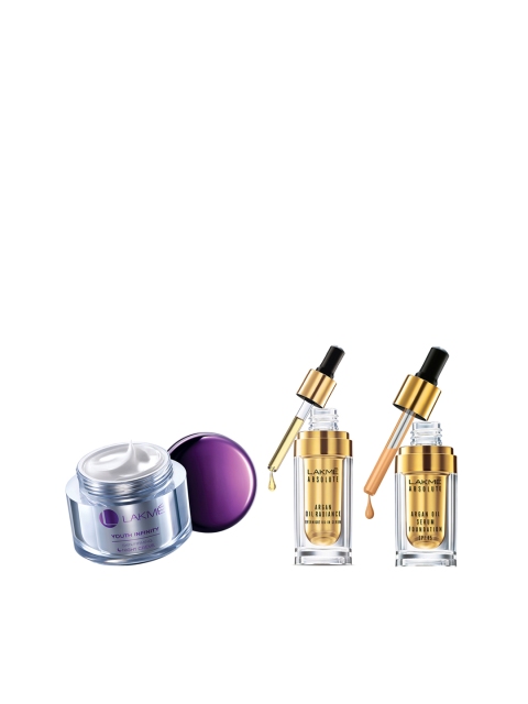 

Lakme Women Pack of 3 Beauty Kit, Silver