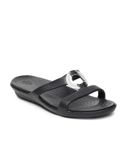 

Crocs Women Black Solid Open Toe Flats