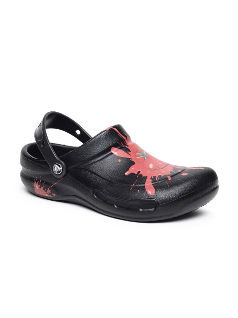

Crocs Unisex Black Printed Clogs